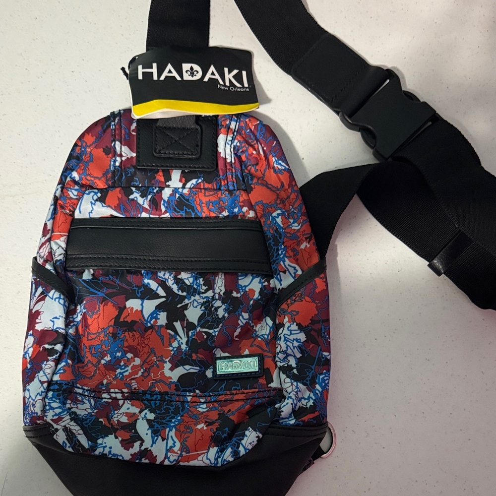 Hadaki red and blue Sling Bag